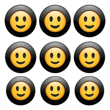 Play buttons black sticker