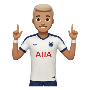 man in Tottenham hotspurs kit sticker