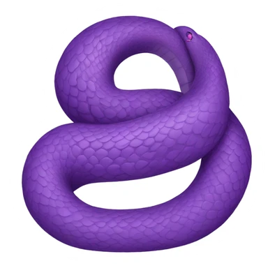 A purple snake sleeping peacefully, curled up and relaxed. sticker
