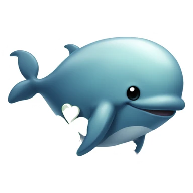 Four-leaf clover-breathing whale sticker