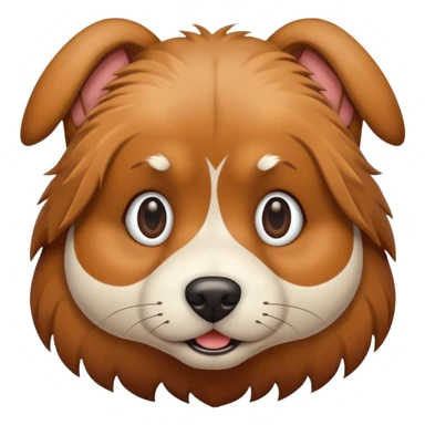 dog with nails sticker