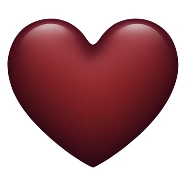 A dark red heart saying my maxi sticker