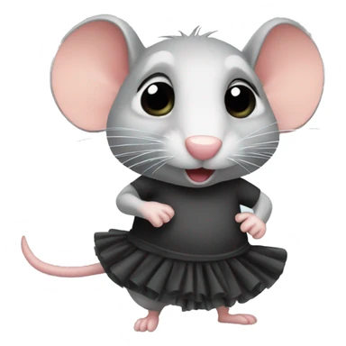 Rat en tutu sticker