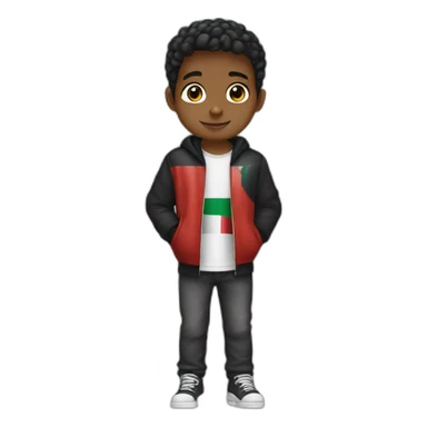 Boy with Palestine 🇵🇸  sticker