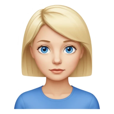 femme cheveux courts blonde 40 ans sticker