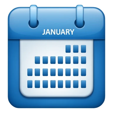 January 12 calendar icon sticker