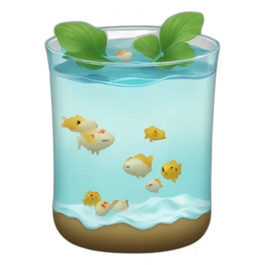 Água letra japonesa sticker