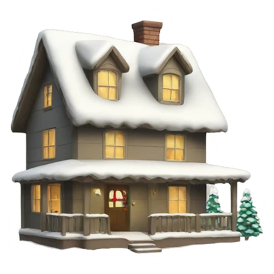 Christmas house sticker