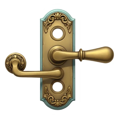 vintage door handle sticker