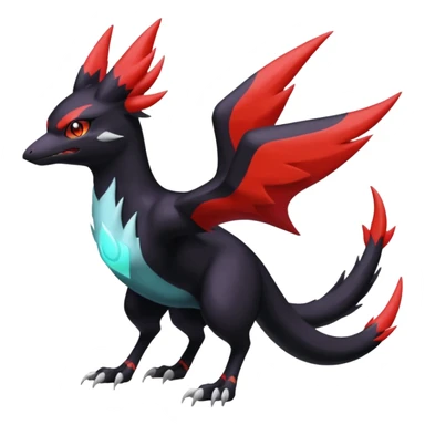 Spooky Nargacuga-Latias-Umbreon-Noibat-Noivern-Silvally-Pokémon-Fakémon-fusion (full body) sticker