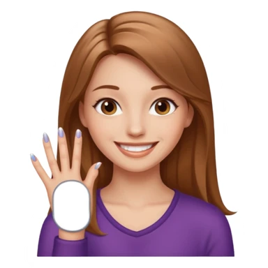 Girly pop with extra Long nails sticker