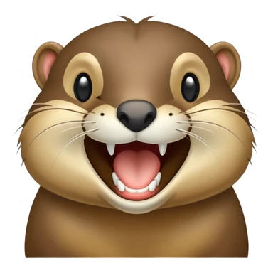 nutria riendo sticker