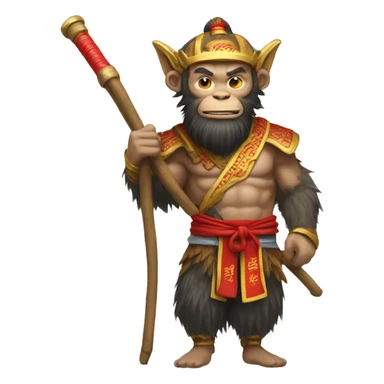 a wukong from china with pole sticker