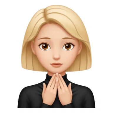 girl with hands around her neck  sticker