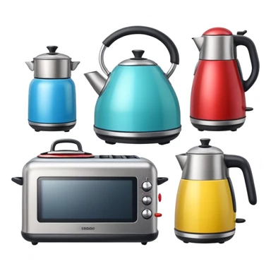 Electrodomésticos de cocina graciosos  sticker