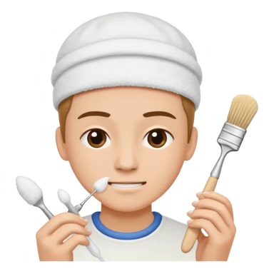 cleaning nail brush emoji sticker