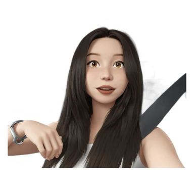 girl in car interior sticker