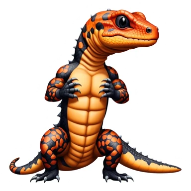 Gila monster muscle chest  sticker