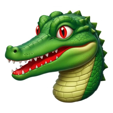 Gator wearing lipstick sticker