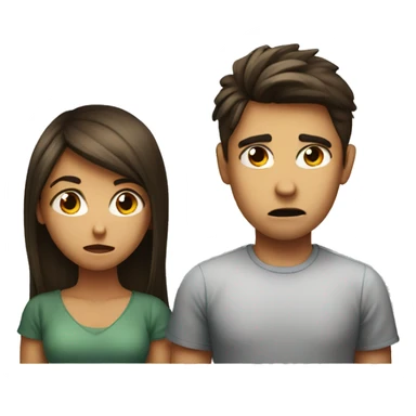 girl is disgusted at boy sticker