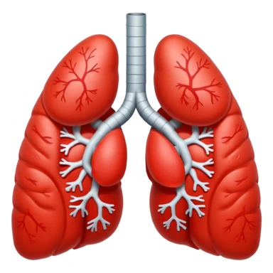 very simple cartoonish lungs emoji sticker