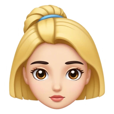 Eyebrow raise girl sticker