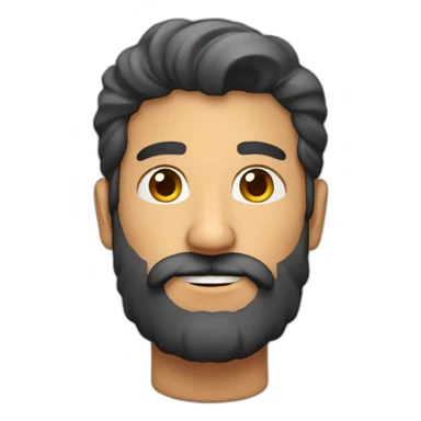 Hombre pelirrojo con barba sticker