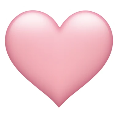 light pink heart  sticker