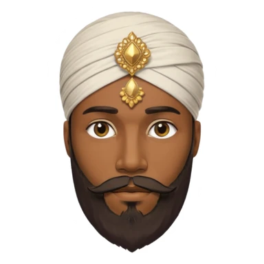bearded man in turban sticker