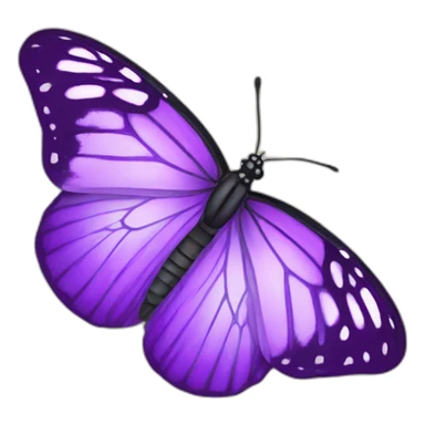 purple monarch butterfly sticker