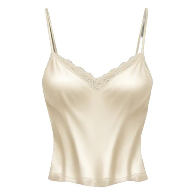 Cream silk camisole  sticker
