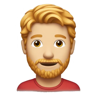 strawberry blonde man with stubble sticker