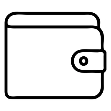 outlined wallet icon sticker
