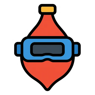 speed bag with VR headbands and headrests sticker