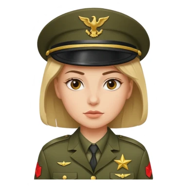 USA army girl sticker