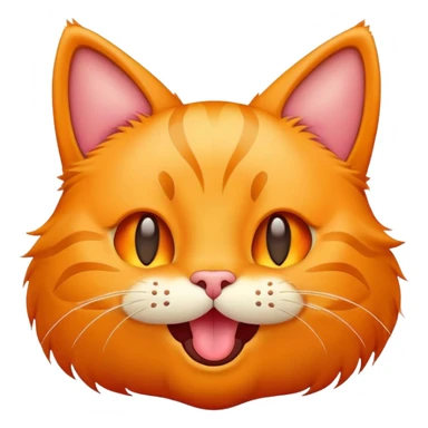 cat emoji with tounge out sticker