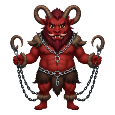 Christmas Krampus full body sticker