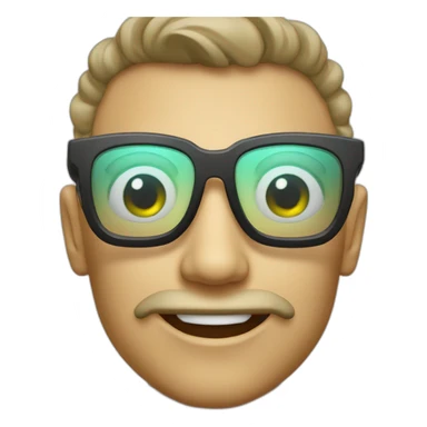 Alienígena com óculos escuros  sticker