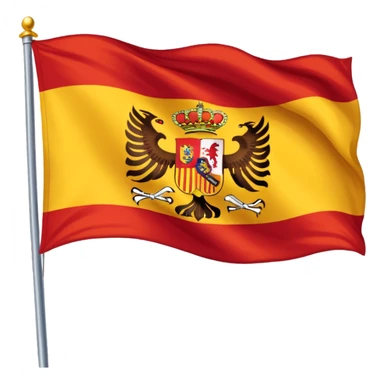 añade a la bandera de españa dos aguilas  sticker