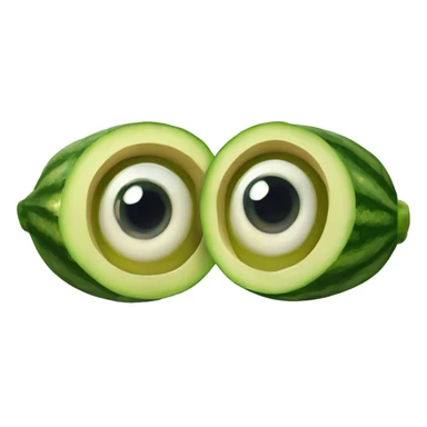 Ojos de pepino sticker