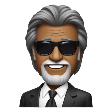 Rajinikanth with a suit and sunglasses  sticker