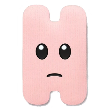 Pale pink bandaid  sticker