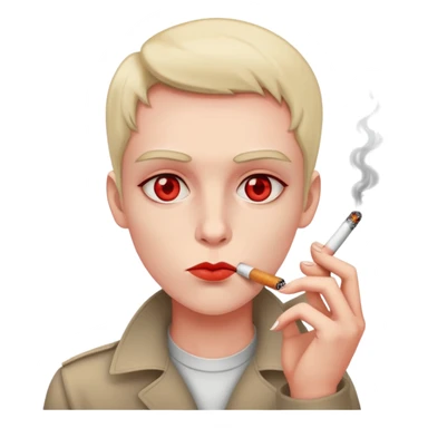 Yeux rouges qui a trop fumer  sticker