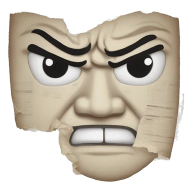 angry newspaper sticker