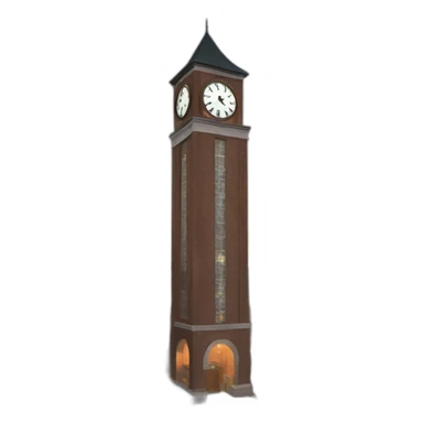 clock tower sticker