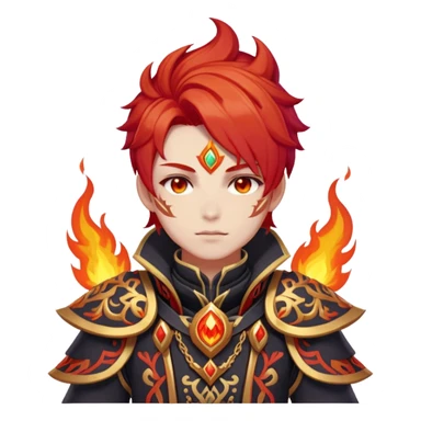 Mavuika The Pyro Archon from Genshin Impact sticker