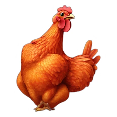 Tandoori chicken sticker