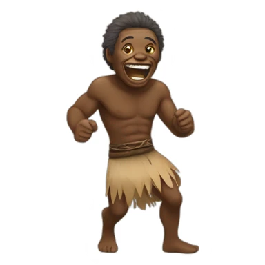The fighting aborigine laughs sticker