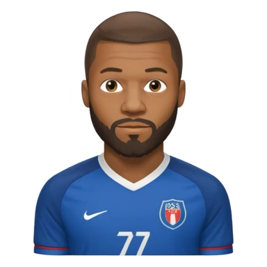 Mbappé dans une longue barbe  sticker