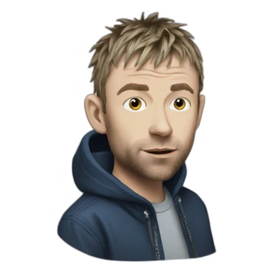 Damon albarn  sticker